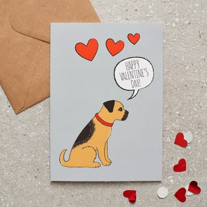 Carta di San Valentino di Border Terrier