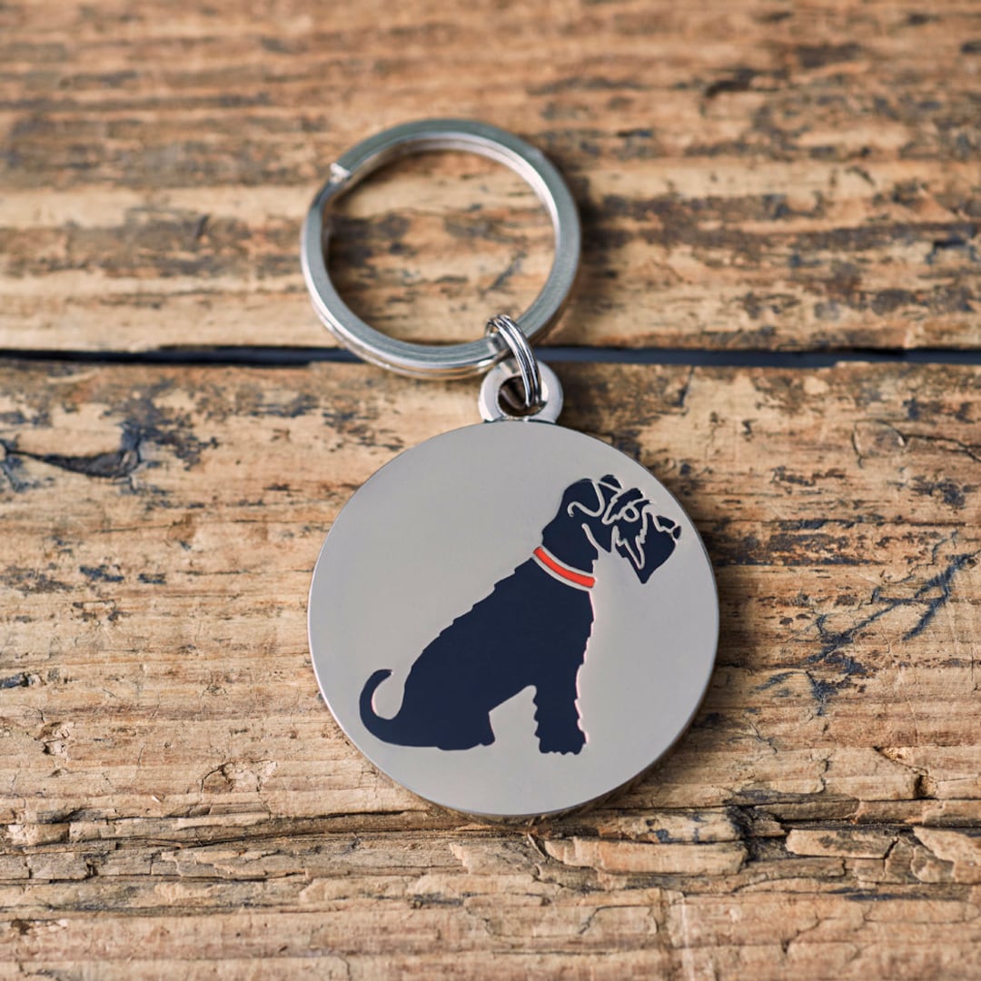 Miniature schnauzer deals keyring