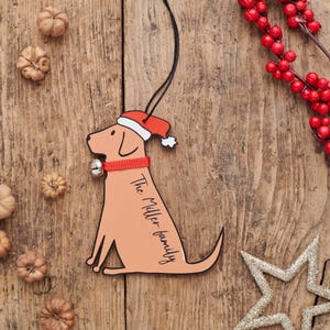 Fox Red Labrador Christmas Tree Decoration - Personalisation Available