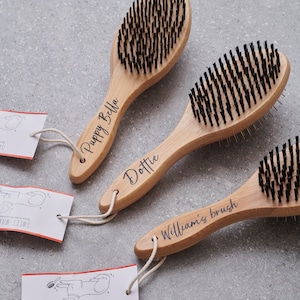 Personalised Bamboo double sided brush