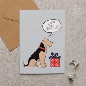 Airedale / Lakeland / Welsh Terrier Vatertagskarte