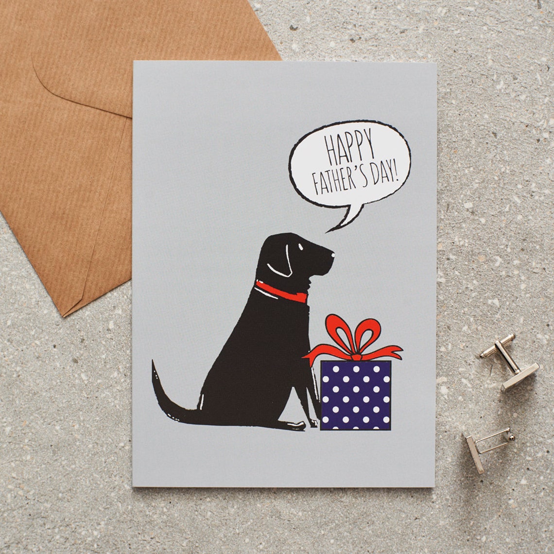 Labrador Father's Day Card - Etsy
