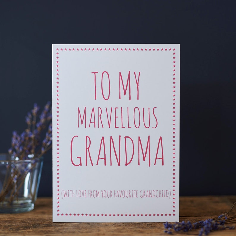 Marvellous Grandma card image 1