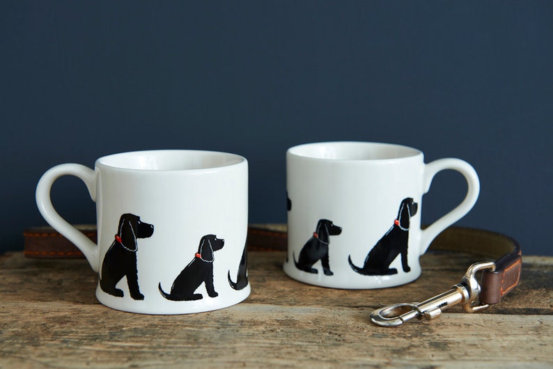 Black Cocker Spaniel mug | Etsy
