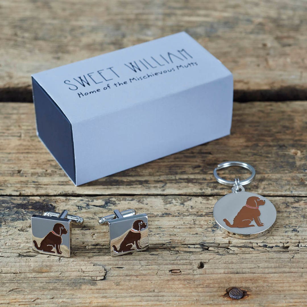 Cockapoo / Labradoodle Cufflinks and Dog Tag Set - Etsy