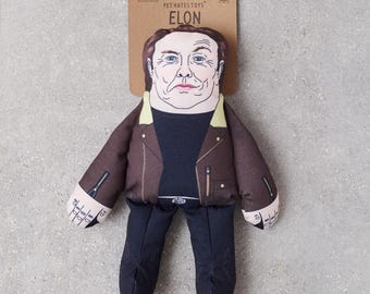 Elon Musk Parody Dog Toy