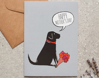 Labrador Mother's Day card