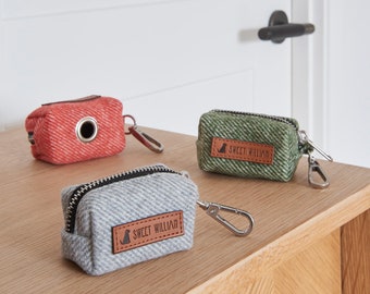Tweed Dog Poo Bag Holder