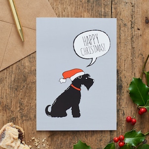 Schnauzer Christmas card