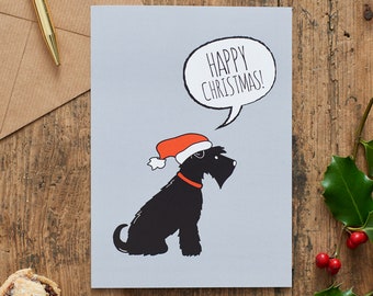 Schnauzer Christmas card