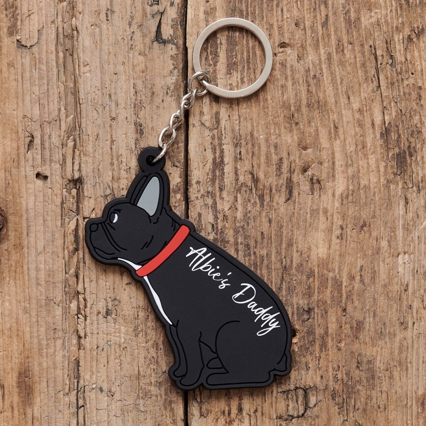 フレンチブルドッグのキーホルダー - パーソナライズ可能 - Etsy 日本