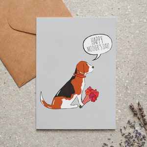 Biglietto per la festa della mamma Beagle