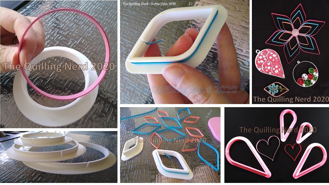 Slotted Tool Quilling Forms Rings Sets of Jumbo Etsy