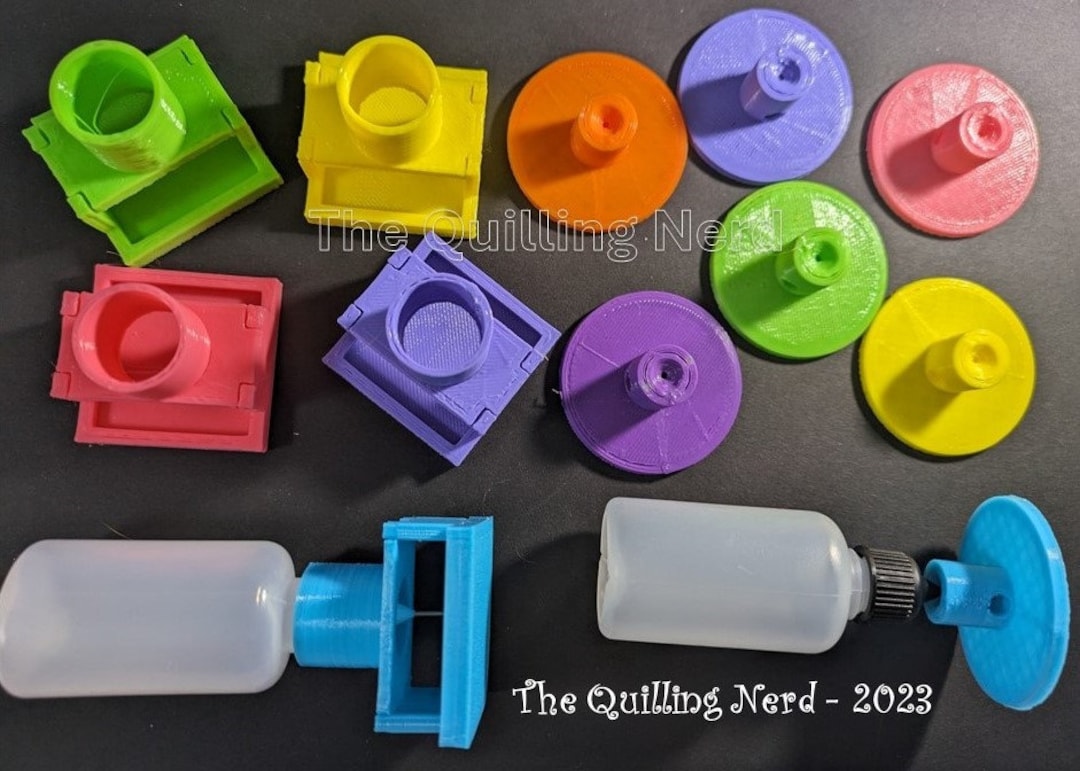 Cleanable Fine-tipped Glue Bottle Stand W/ Divot or Sponge Holder to  Prevent Flow Quilling, Scrapbooking, Rhinestone, Applicator Bottles 