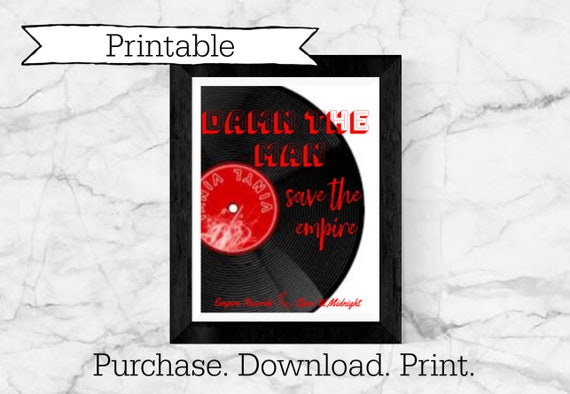Damn the Male, Preserve the Empire- Empire Data Estimate, Video clip Quotation, Dorm Decor, Printable, Electronic Down load, Electronic Print, Quotation Wall Artwork photo regarding Printable Records called Damn the Guy, Help save the Empire- Empire Data Estimate, Online video Quotation, Dorm Decor, Printable, Electronic Down load, Electronic Print, Quotation Wall Artwork