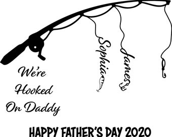 Download Hooked on daddy svg | Etsy