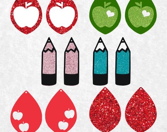 Download Teacher Earrings Svg Etsy
