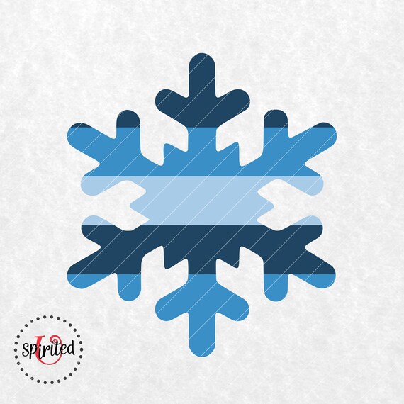 Download Blue Snowflake Svg Snowflake Clipart Winter Clipart Cold Etsy