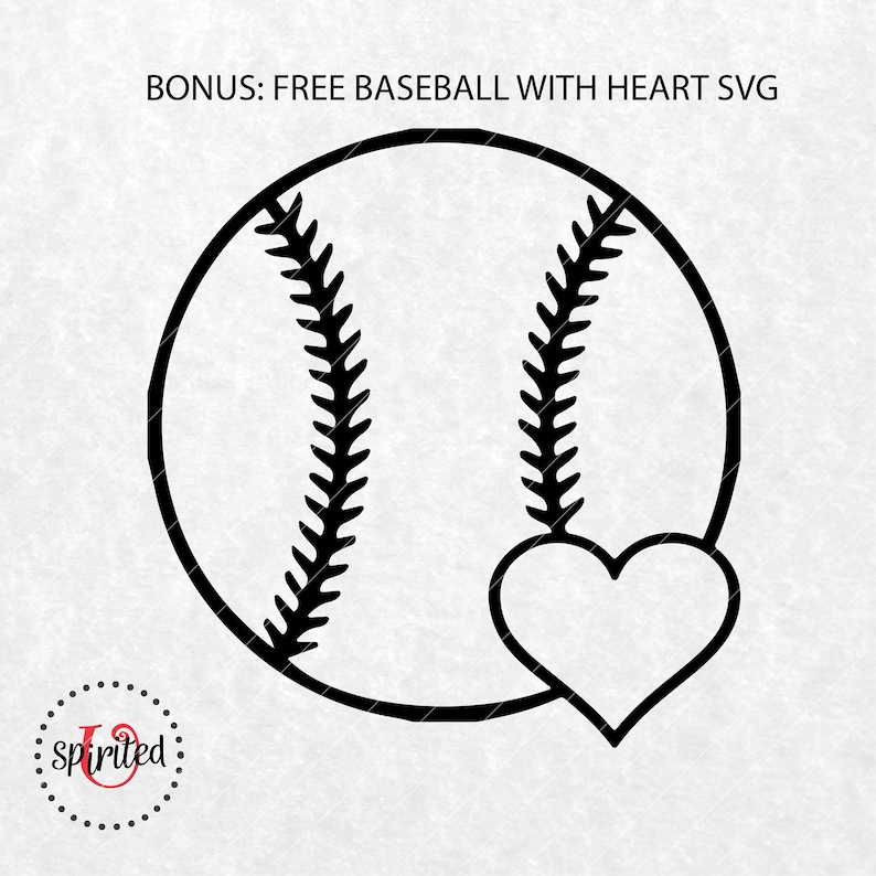 Free Baseball Heart Svg Free