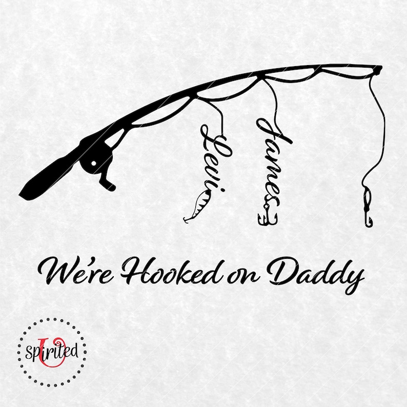 Download Custom Hooked on daddy svg/ Fishing Svg/ Hooked on Papa ...