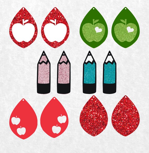 Download Earring Svg Bundle Girls Back To School Leather Earring Svg Etsy