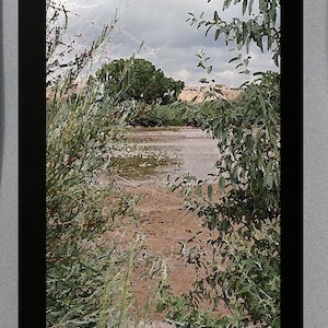 Rio Grande River Print: New Mexico Watercolor Landscape Art