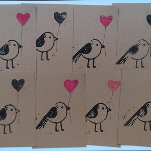 Carte A6 Love - linogravure image 6
