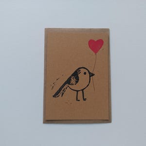 Carte A6 Love - linogravure