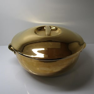Lamalle by APILCO, Gilt Large Tureen/Casserole White Porcelain , 1927-1991