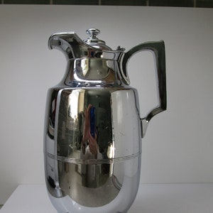 Manning-Bowman 32oz Chrome Insulated Jug/Coffee Pot, 1920/30s
