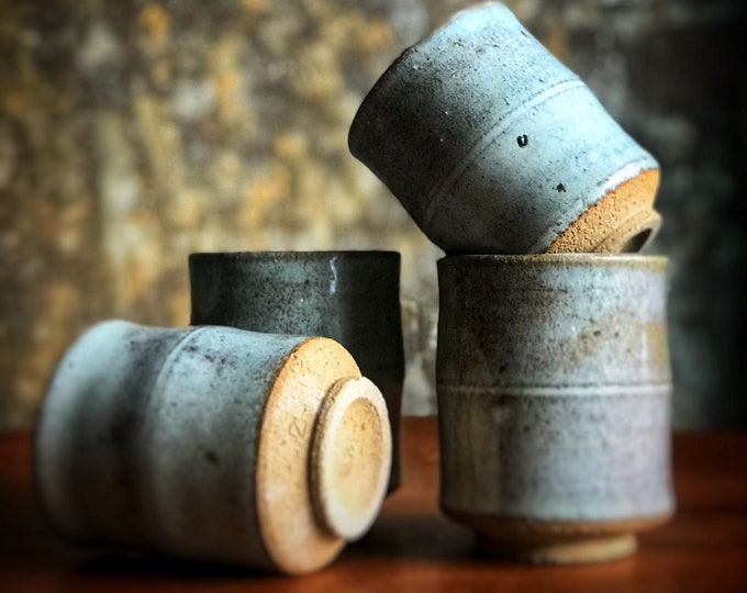 Japanese Ceramic Yunomi Tea Cups Set of 4 Etsy