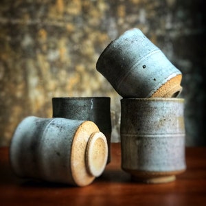 Japanese Ceramic Yunomi Tea Cups  - Set of 4