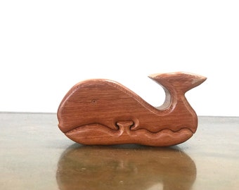 wooden whale puzzle