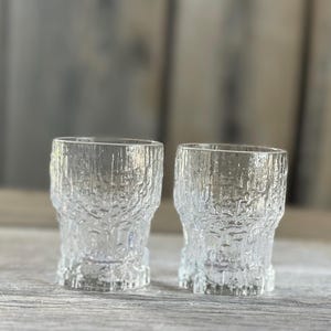 Aslak Shot Glasses Vintage Finland Finnish  Iittala Tapio Wirkkala - A Pair