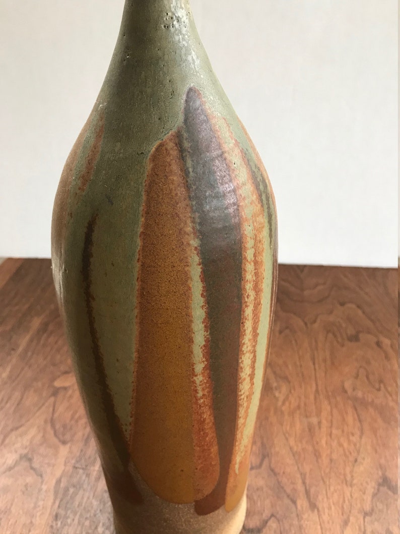 Mid Century Modern Tall Sculptural Vase