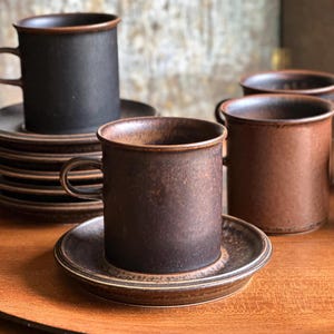 Arabia of Finland RUSKA Cups & Saucers - 6 available - Sold Individually