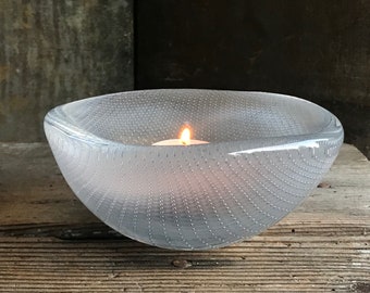 Orrefors Kraka Opalescent Glass Bowl by Sven Palmquist #393