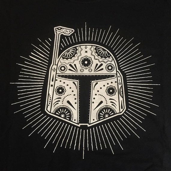 Dia De Los Star Wars Boba Fett T Shirt Etsy