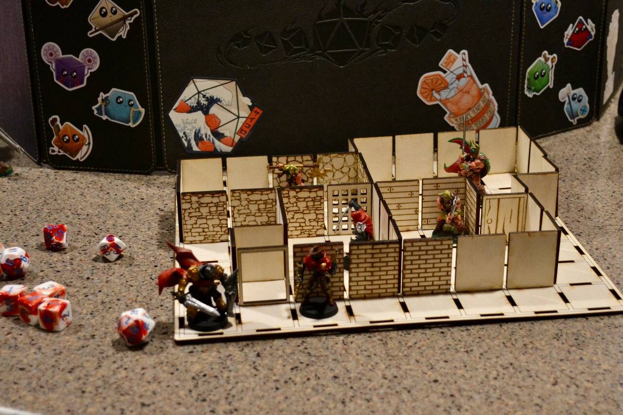 Grid Map for Tabletop RPG, Battle Map for Dungeons & Dragons, 3mm and ...