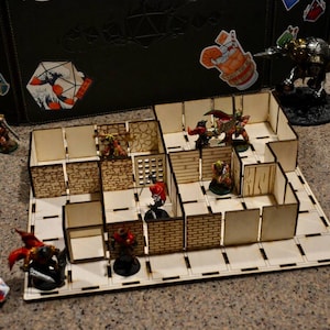 Grid Map für Tabletop RPG, Battle Map für Dungeons & Dragons, 3mm und 5mm. Lasergeschnittene Dateien (digitales Produkt)
