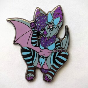 Berry Batty Enamel Pin