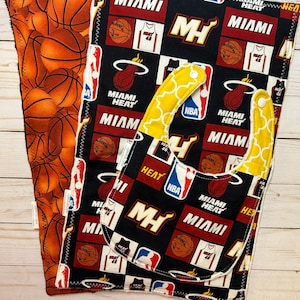 Miami Heat Burp Cloth and bib Set- Set of 3