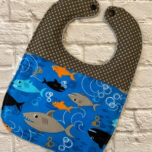 Sharks Bib (fits up to 24 months)