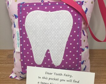 Tooth Fairy Pillow - Unicorns