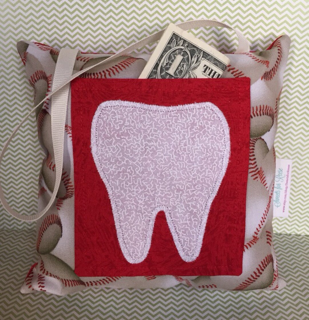 Tooth Baseball Tooth Fairy Pillow Baseball Ballgame - Etsy