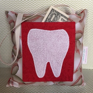 Tooth Fairy Pillow Baseball Ballgame