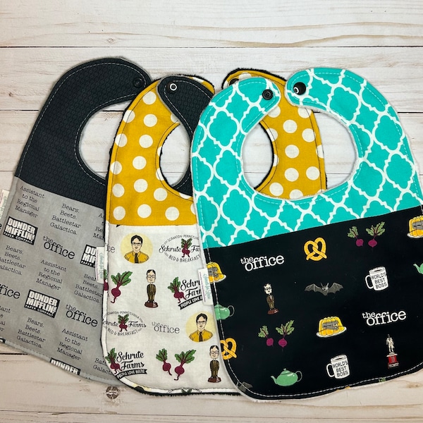 The Office Bibs set of 3 (fits up to 24 months)