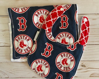 Boston Red Sox Baseball Spucktuch und Lätzchen