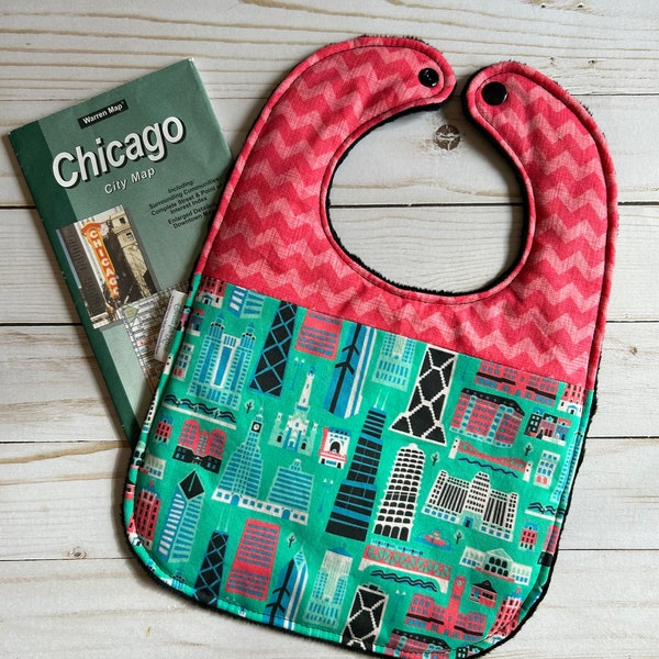 Chicago Toddler Bib (fits up to 24 months)