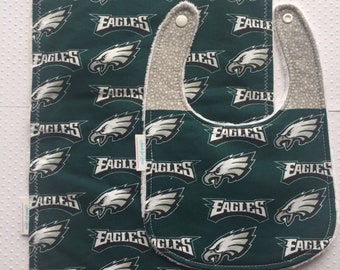 Ensemble de torchons et bavoirs des Eagles de Philadelphie